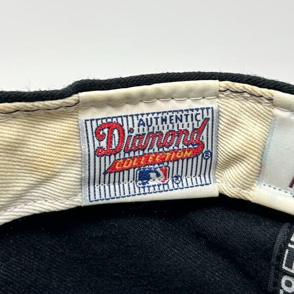 Vintage 90s Florida Marlins Hat Baseball Cap Fitted 7 7/8 Black New Era USA Made - Picture 9 of 10